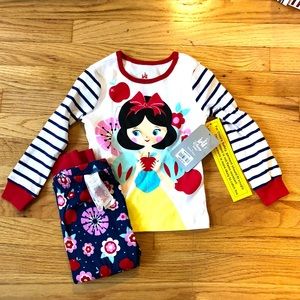 NWT Disney Baby Snow White Long Pajamas 18-24M